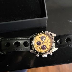 Seiko Prospex Speedtimer Solar Chronograph Sports Beige Dial Watch SSC817P1